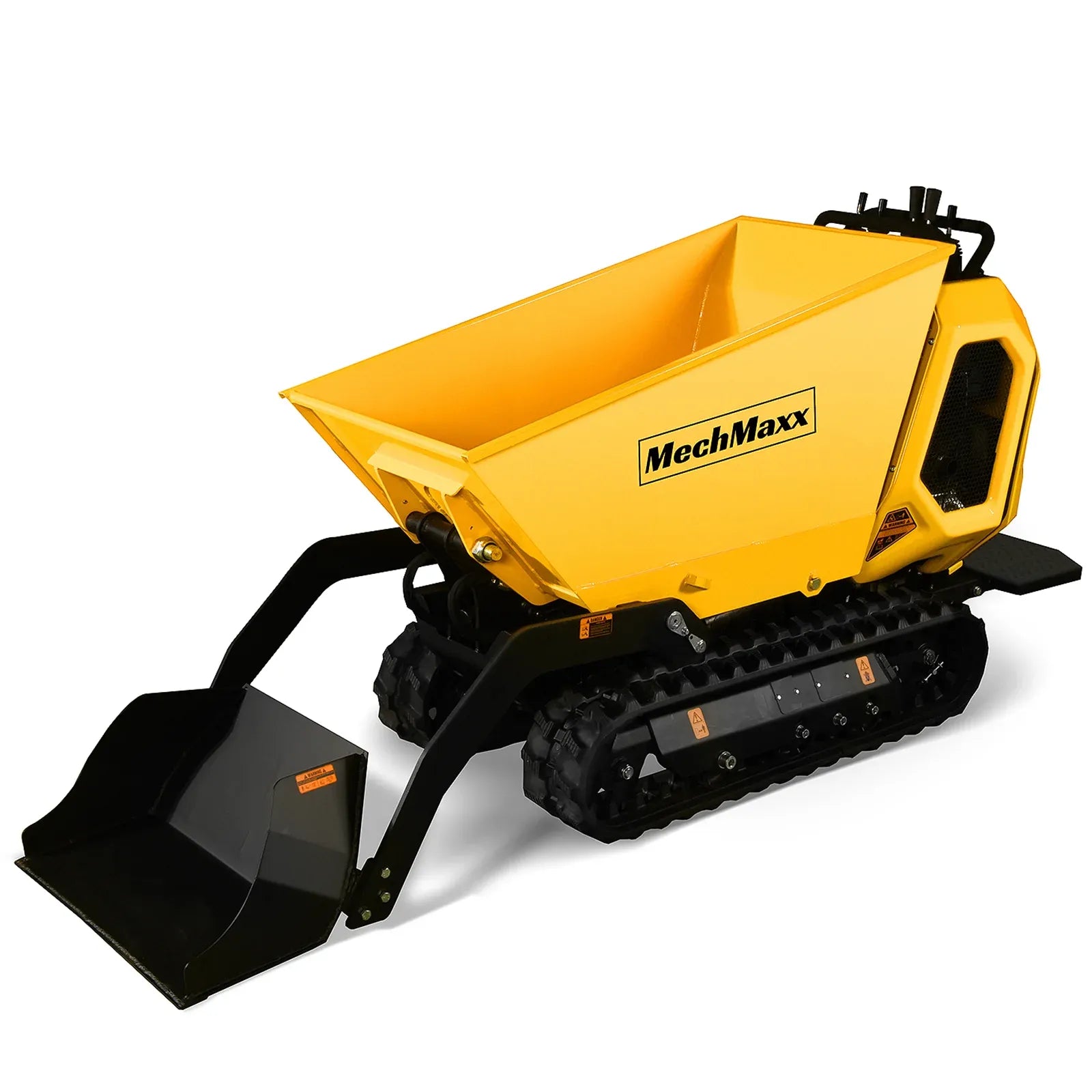 MechMaxx 1800 lb 420cc E-Start Gas Powered Hydraulic Track Mini Dumper with Self-Loading, Model T80