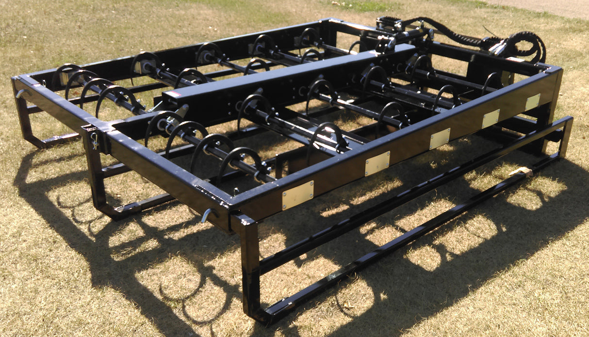 Top Dog Attachments 10-Bale Accumulator for Skid Steers and Tractors, Skid Steer Mount
