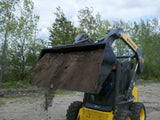 Top Dog Attachments 66" Dirt Bucket for Skid Steers, .554 cu yd Capacity