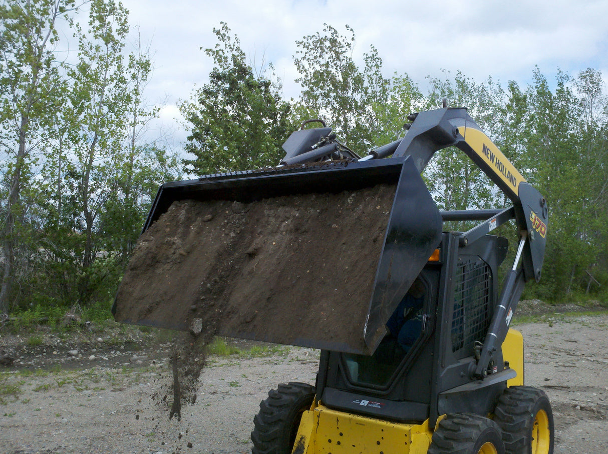Top Dog Attachments 78" Dirt Bucket for Skid Steers, .655 cu yd Capacity — view 5