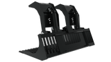 Top Dog Attachments 75" Heavy Duty Brush Bucket with Grapple for Skid Steers