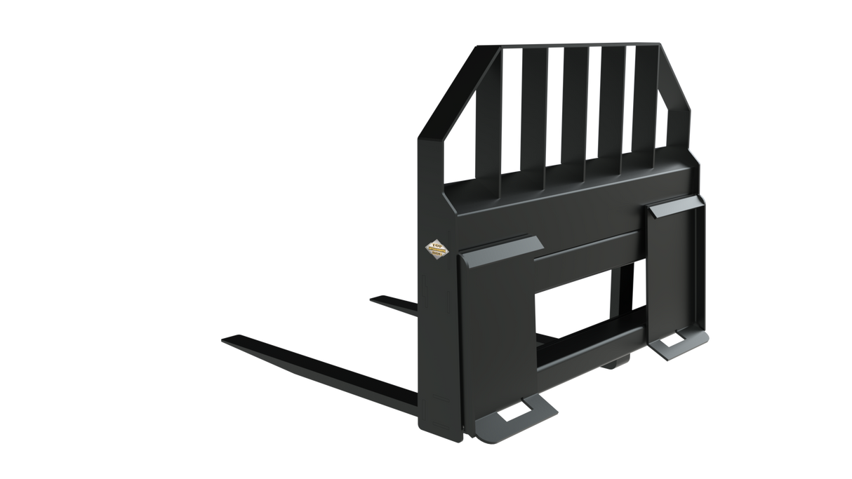 Top Dog Attachments HD Pallet Forks for Skid Steers, 4,400 lb Capacity with Hardox Slider Bar