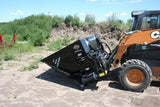 Top Dog Attachments 72" High Capacity Side Flow Bucket with Beater Bar, Light Material — view 2