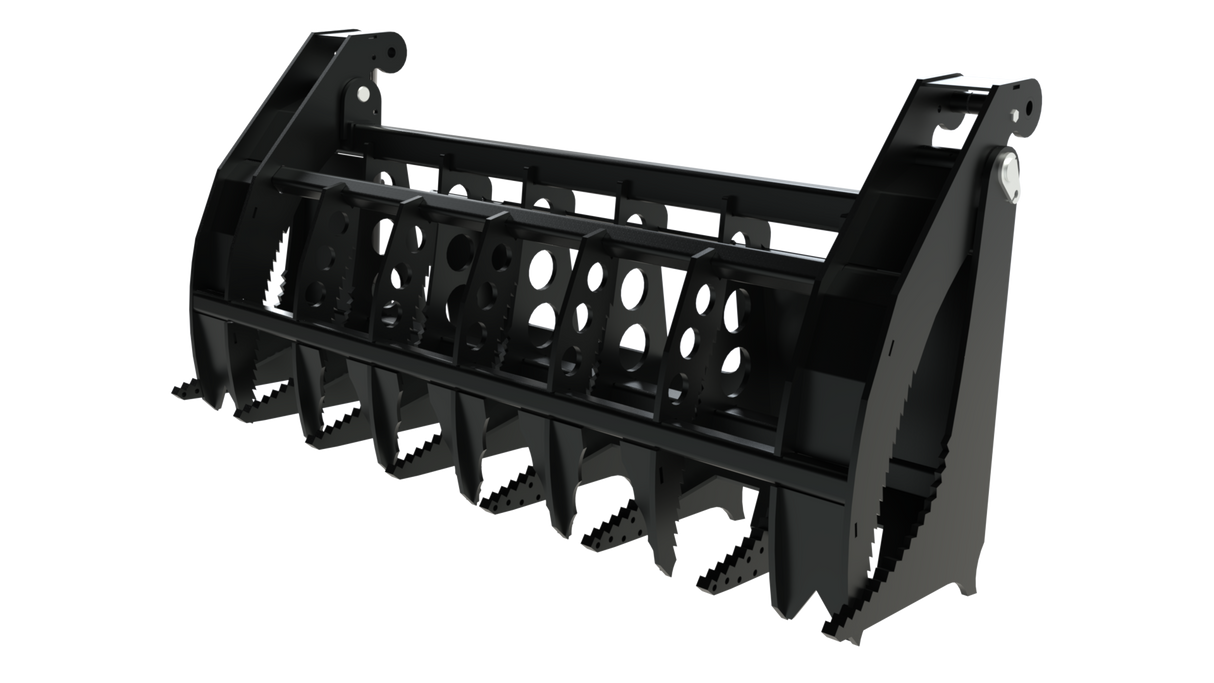 Top Dog Attachments 72 Inch Rake Grapple, Single Arm, for Skid Steers