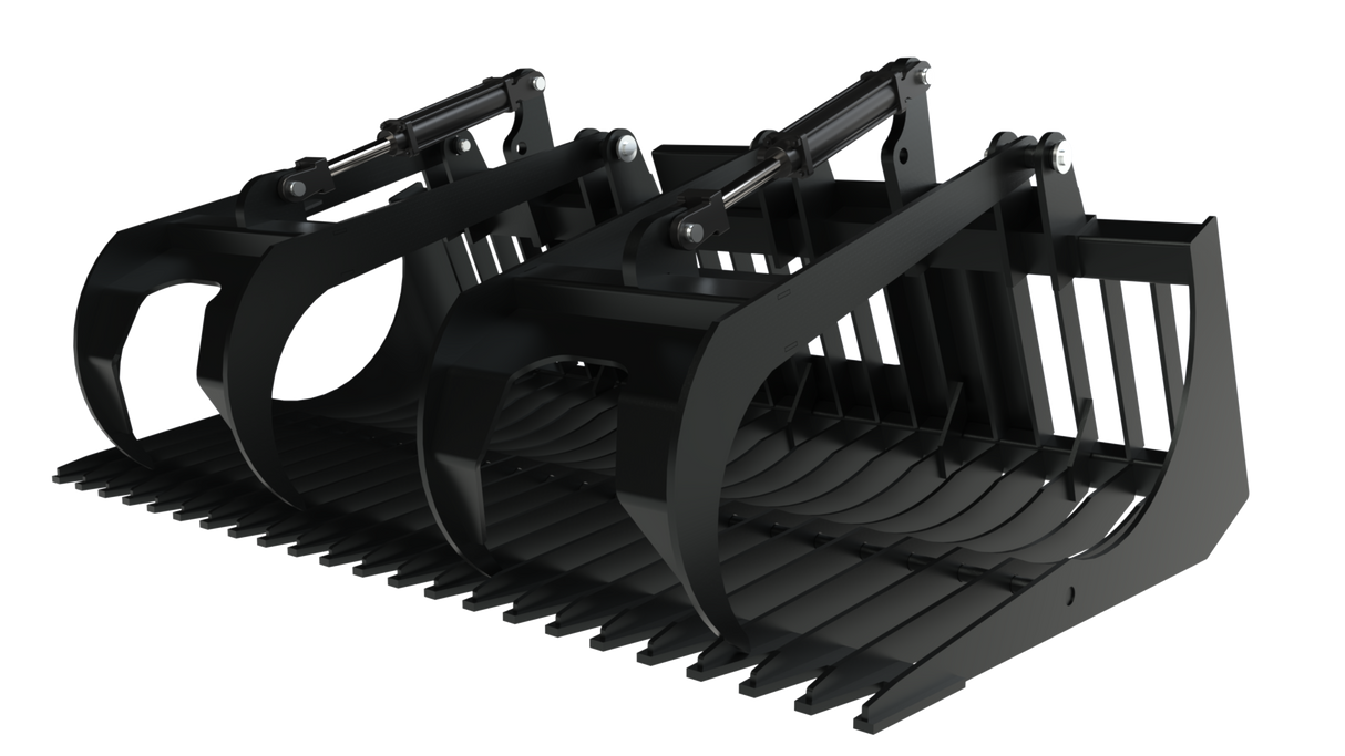 Top Dog Attachments 68" Brush Bucket with Grapple for Skid Steers