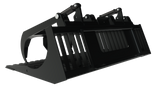 Top Dog Attachments 75" Brush Bucket with Grapple for Skid Steers