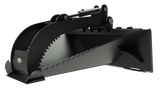 Top Dog Attachments Stump Bucket with Grapple for Skid Steers