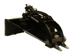 Top Dog Attachments Stump Bucket with Grapple for Skid Steers