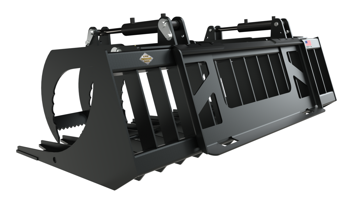 Top Dog Attachments 72" Tractor and Skid Steer Brush Grapple