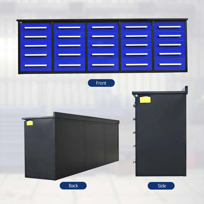 Chery Industrial Heavy-Duty Workbench with 25 Drawers 10 ft - WW000184