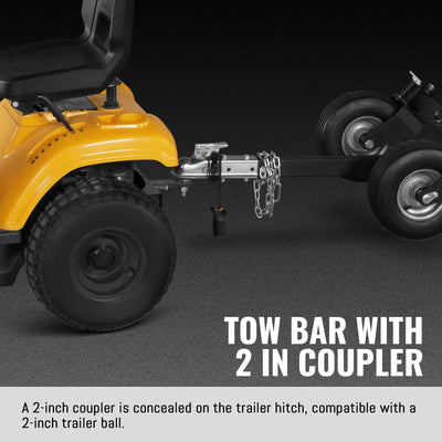 MechMaxx 8" 35HP 1000cc ZONSEN 4-Wheel Drum Wood Chipper with Taillight, Model B200