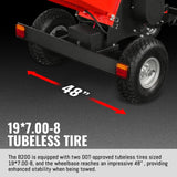 MechMaxx 8" 35HP 1000cc ZONSEN 4-Wheel Drum Wood Chipper with Taillight, Model B200