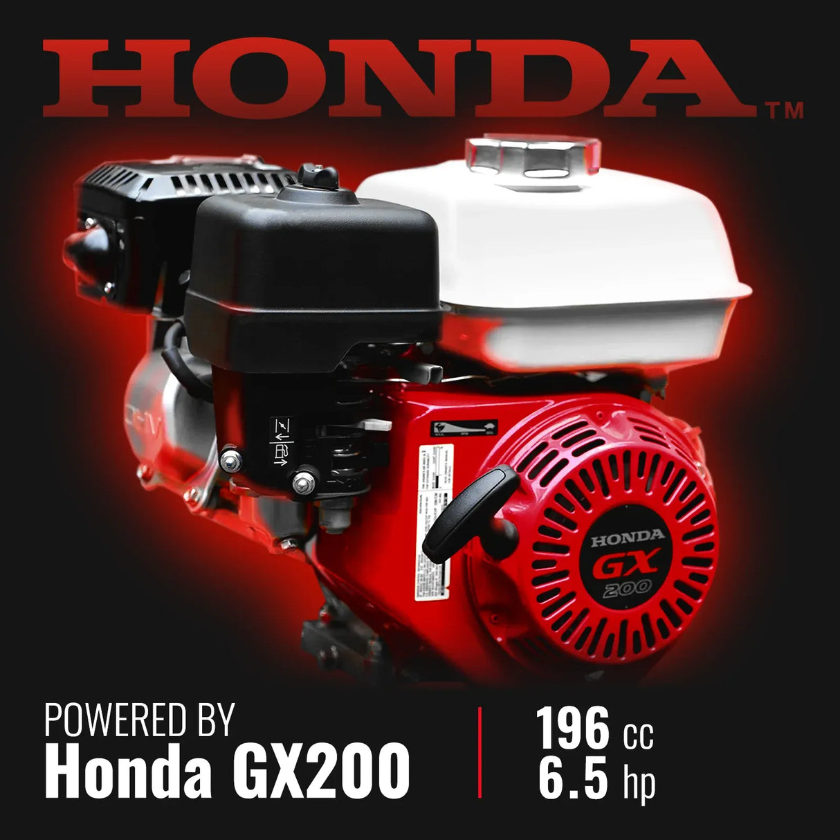 MechMaxx 4" HONDA GX200 Gas Powered Wood Chipper, Model GS650