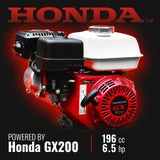 MechMaxx 4" HONDA GX200 Gas Powered Wood Chipper, Model GS650