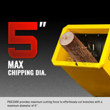 MechMaxx 5" 15HP 420cc DUCAR E-Start Drum Wood Chipper with Tow Bar, Model PGS1500