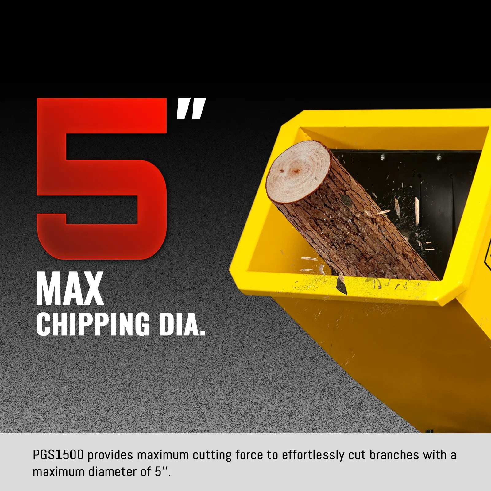 MechMaxx 5" 15HP 420cc DUCAR E-Start Drum Wood Chipper with Tow Bar, Model PGS1500