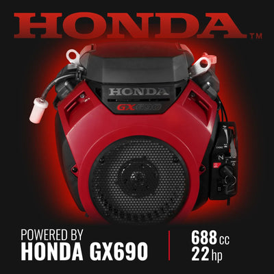 MechMaxx 7" HONDA GX690 22HP Hydraulic Feed Wood Chipper, Model DCH7