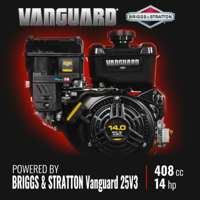 MechMaxx 6" 14HP 408cc VANGUARD E-Start Drum Wood Chipper, Model P4206