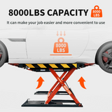 Katool KT-X90E 8,000 lb Electric Mid-Rise Scissor Lift with Low-Profile Base