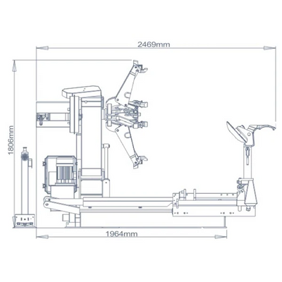Katool KT-T160 Truck Tire Changer & KT-B795 Truck Wheel Balancer Combo