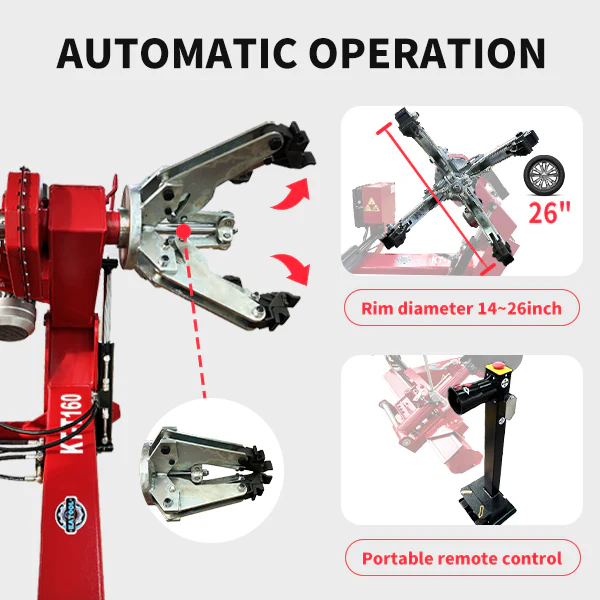 Katool KT-T160 Heavy-Duty Truck Tire Changer for Commercial Shops