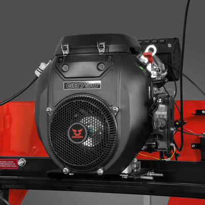 MechMaxx 36" MAX Portable Sawmill with 25HP 750cc ZONSEN V-Twin Engine, 35" Board Width, 20' Track Length with 10 Blades Included, Model SM-36MAX